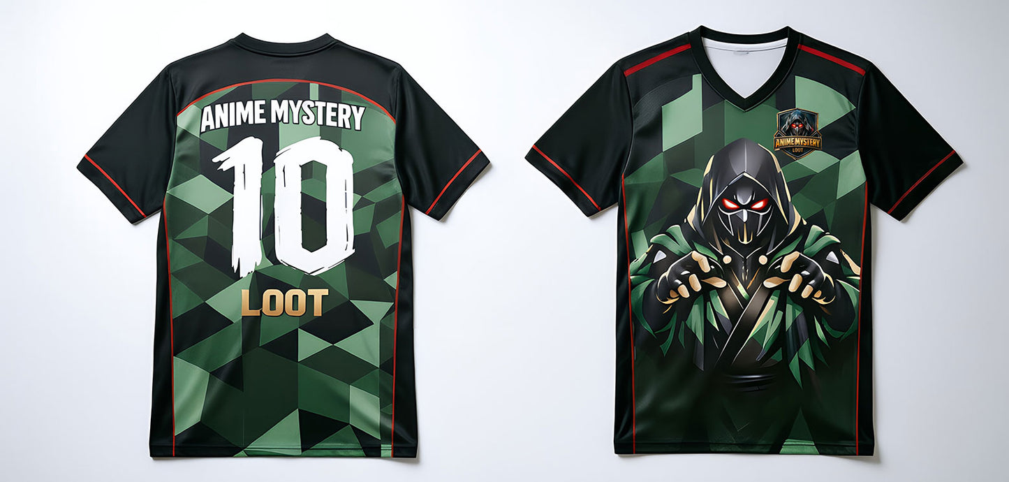 Anime Mystery Loot | Shadow Reaper Football Jersey (Green)