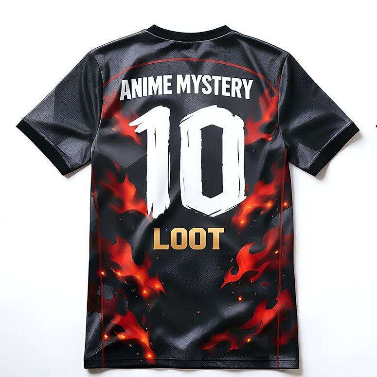 Anime Mystery Loot | Dark Flame Shadow Kage Football Jersey