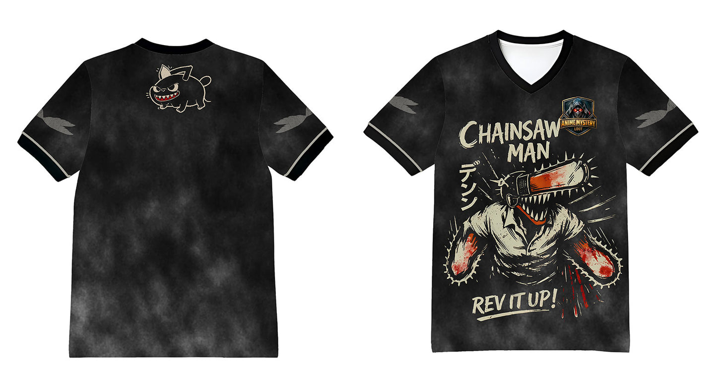 Anime Mystery Loot | Chainsaw Devil Football Jersey
