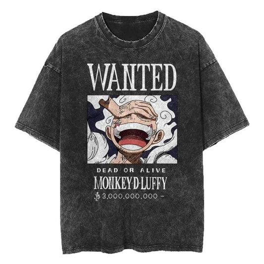 One Piece Wanted "Inspired" Premium Vintage Oversized T Shirt