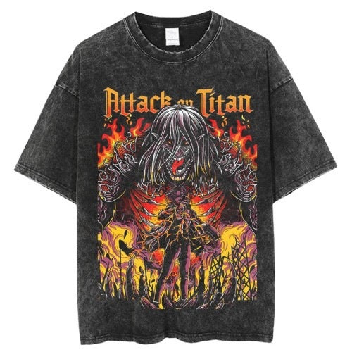 Attack On Titan "Inspired" Premium Vintage Oversized T Shirt