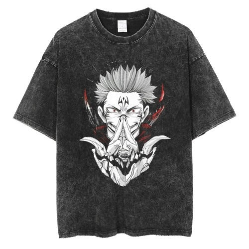 Jujutsu Kaisen "Inspired" Premium Vintage Oversized T Shirt