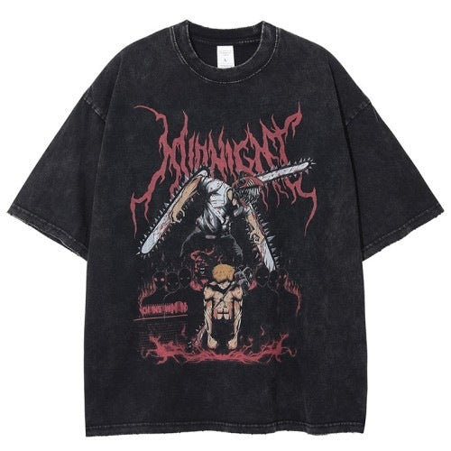 Chainsaw Man "Inspired" Premium Vintage Oversized T Shirt