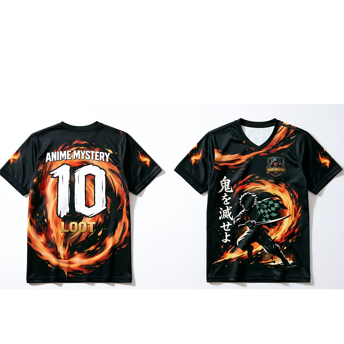 Anime Mystery Loot  | Flame Warrior Football Jersey