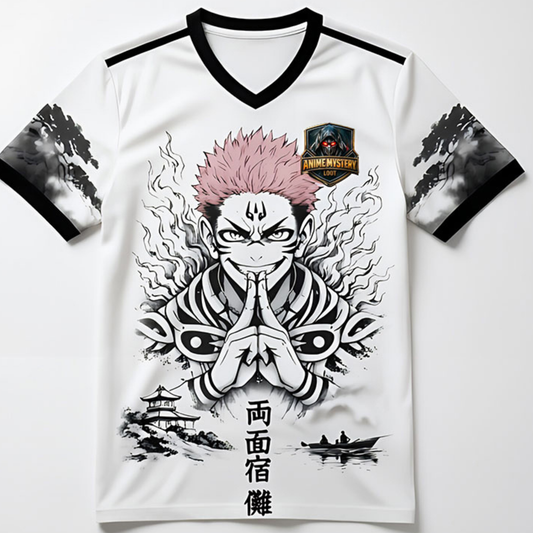 Anime Mystery Loot | Sukuna Pink Hair Curse King Football Jersey