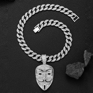 Anonymous Hacker Inspired - Iced Cuban Chain