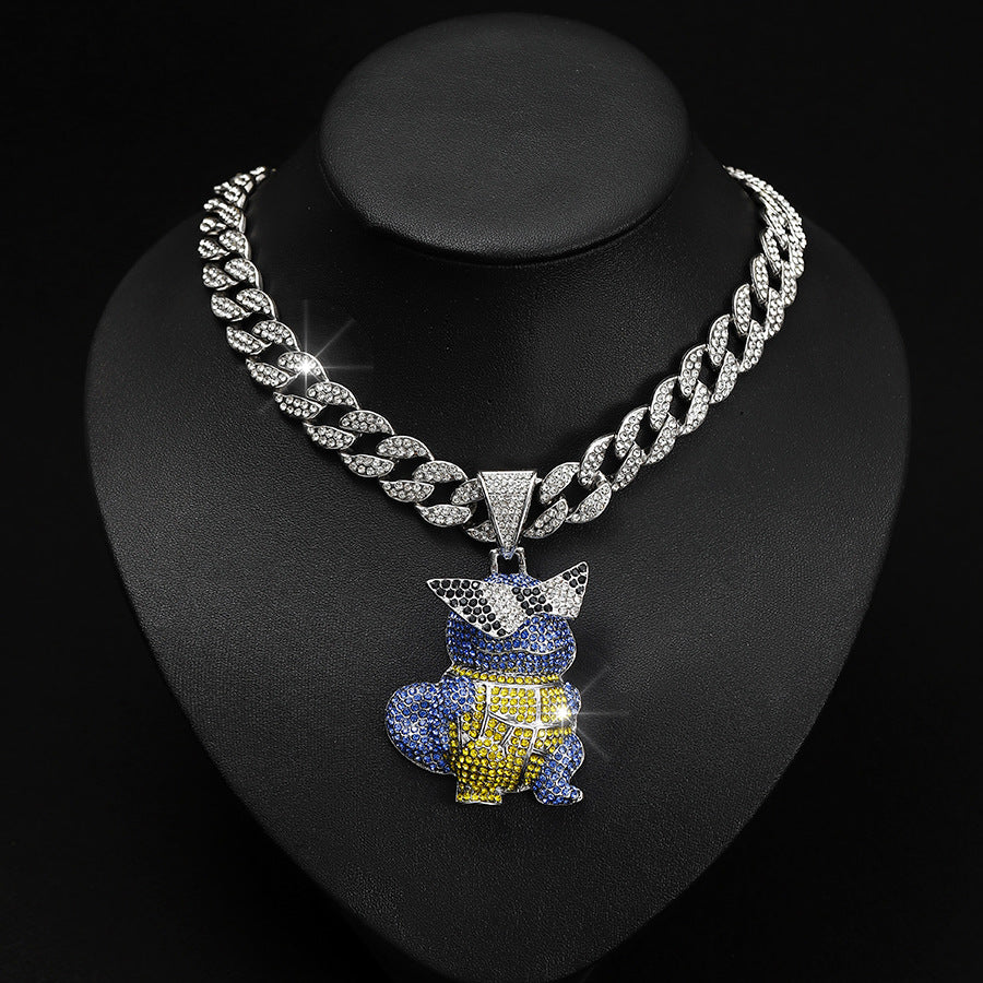 Pokemon Squirtle Inspired - Iced Cuban Chain